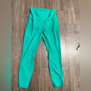 Lululemon Align HR Leggings Size 8 Green 25” Yoga Pants Side Pockets